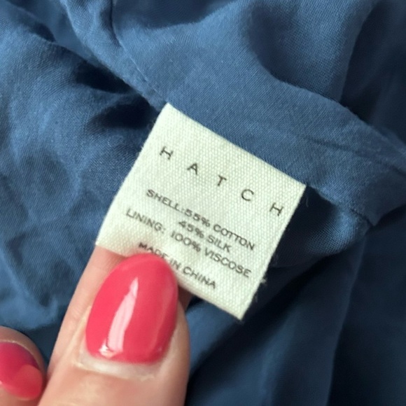 HATCH Maternity Pink Floral Cotton Silk Blend Shift Dress Sz 0 - Picture 8 of 8